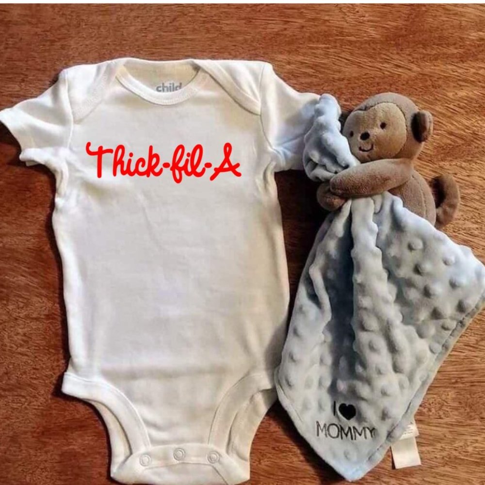 custom baby shirt thick fil a